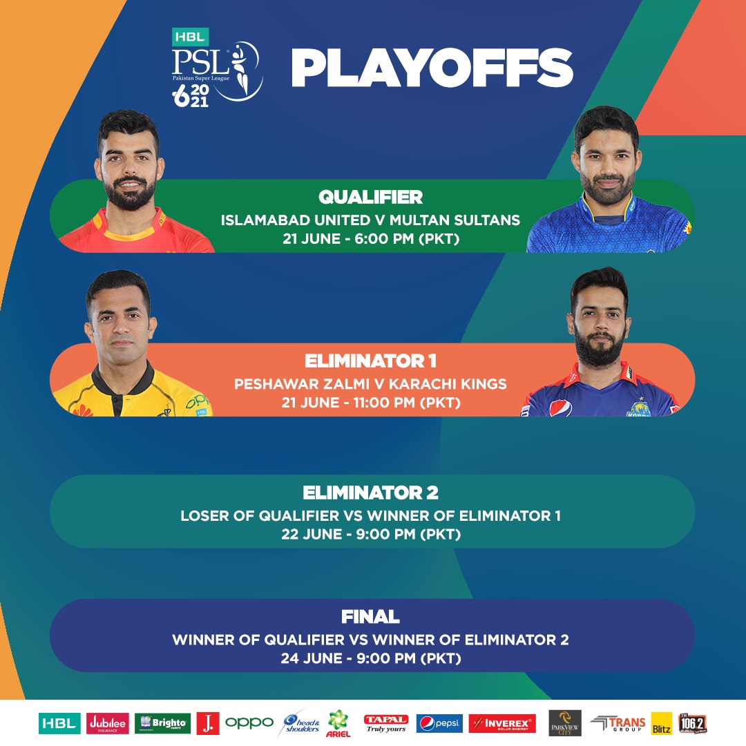 HBL PSL 6 enters playoffs' stage | Press Release | PCB