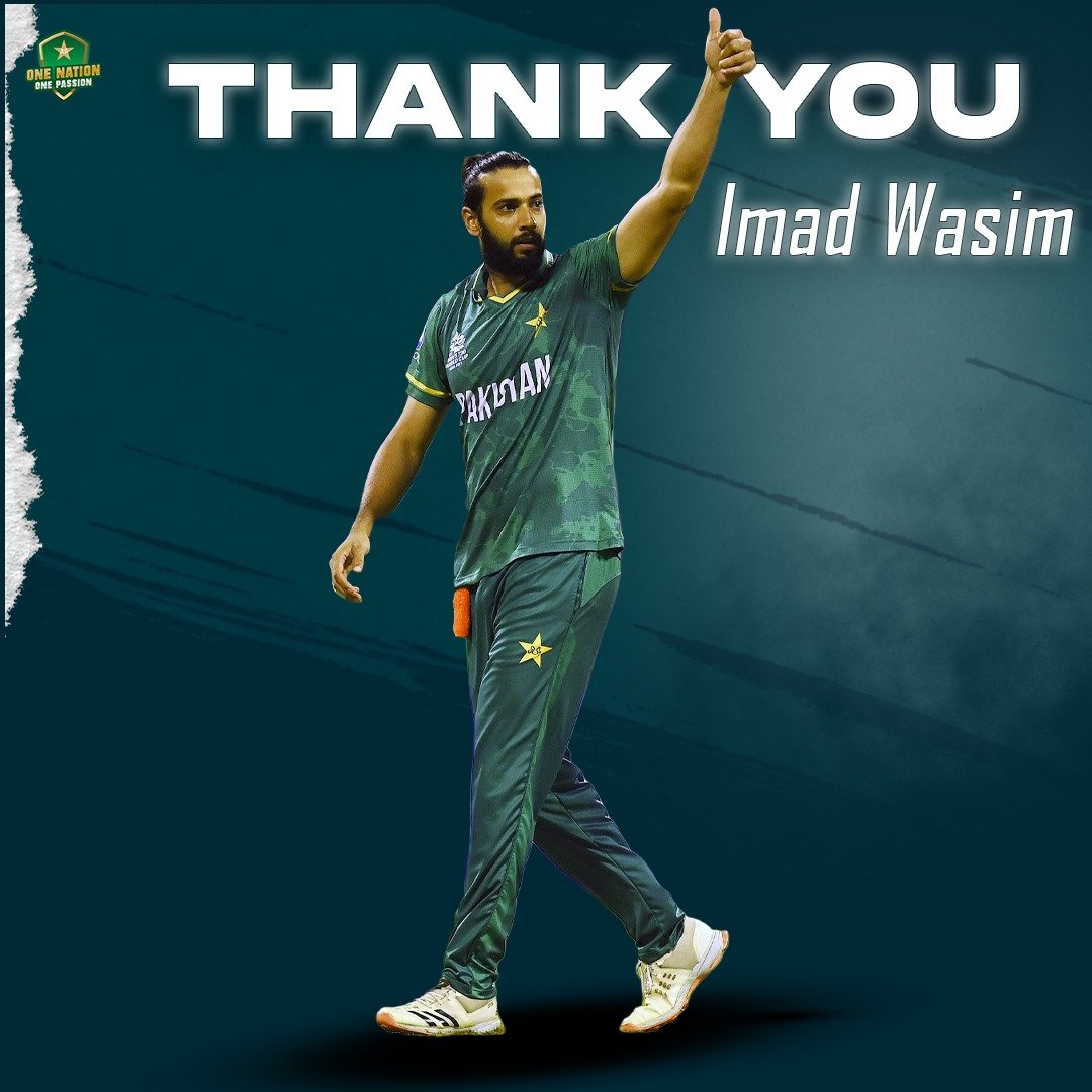 Imad Wasim Announces Retirement From International Cricket | Press ...