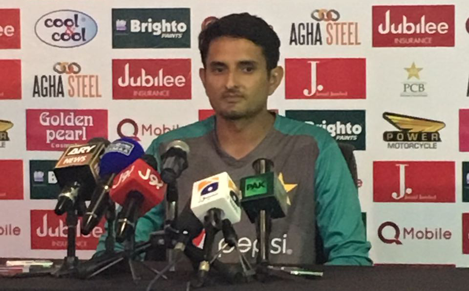 Mohammad Abbas press conference at Zayed Cricket Stadium, Abu Dhabi