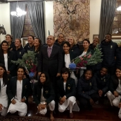 Pakistan and SA Women Squads at dinner reception hosted by Pakistan High Commission at Pretoria